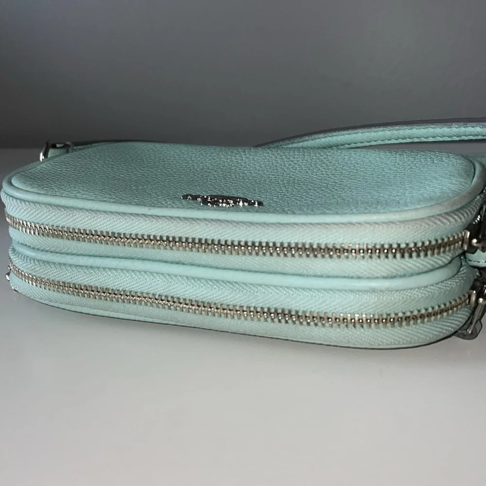 COACH ‘Jes Crossbody Bag’ in Sea Green Pebbled Leather - Picture 6 of 8